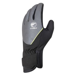 Chiba Zimowe Rękawice Rowerowe Roadmaster Reflex ciemnoszare/czarne - 1 Para