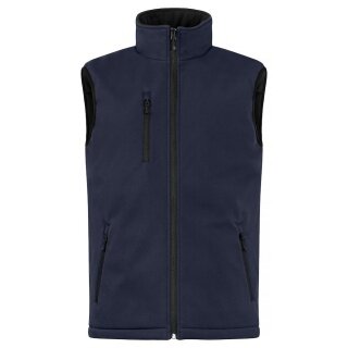 Clique Softshellowa kamizelka Padded Vest (czysta, pikowana kamizelka softshellowa) granatowa męska