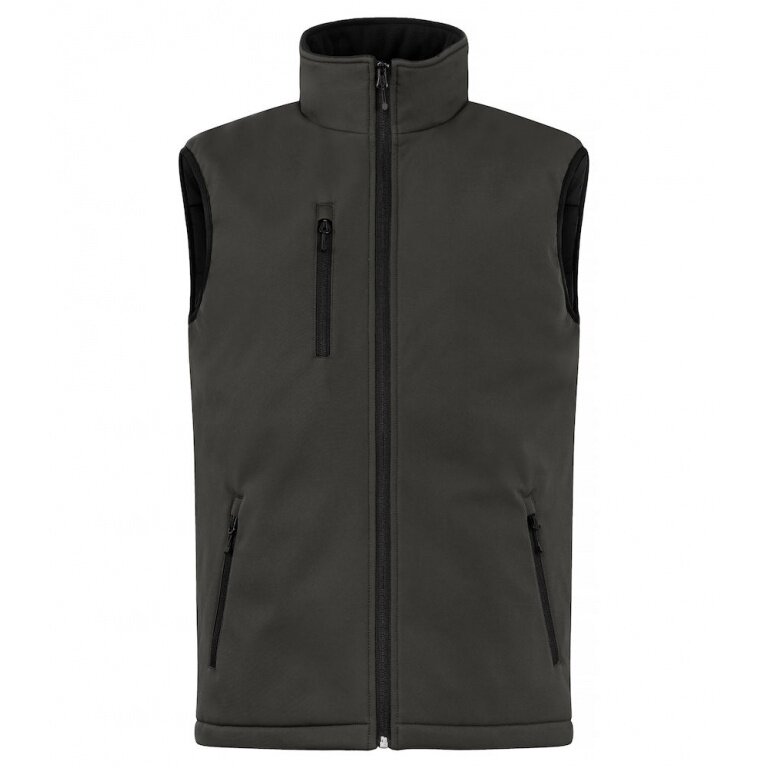 Clique Softshellowa kamizelka Padded Vest (czysta, pikowana kamizelka softshellowa) ciemnoszara męska