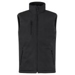 Clique Softshellowa kamizelka Padded Vest (czysta, pikowana kamizelka softshellowa) czarna męska