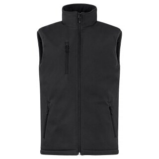 Clique Softshellowa kamizelka Padded Vest (czysta, pikowana kamizelka softshellowa) czarna męska