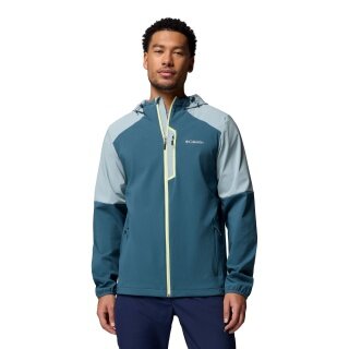 Kurtka softshell Columbia Tech Hoodie (przyjemne uczucie noszenia, Omni-Shield) jasnoniebieska/teal niebieska męska