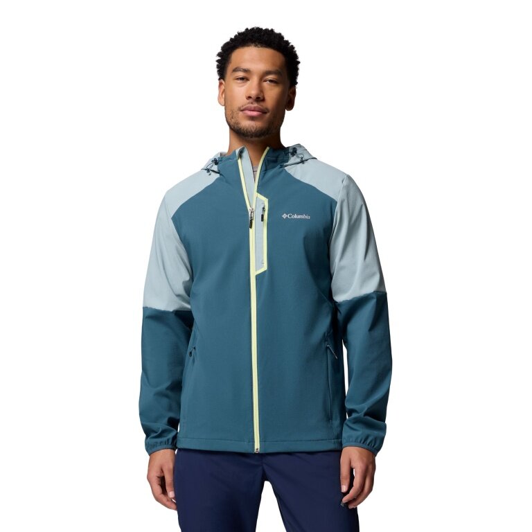 Kurtka softshell Columbia Tech Hoodie (przyjemne uczucie noszenia, Omni-Shield) jasnoniebieska/teal niebieska męska
