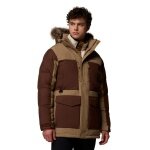Kurtka zimowa Columbia Marquam Peak Fusion II Parka (Omni-Heat Infinity) jasnobrązowa/brązowa męska