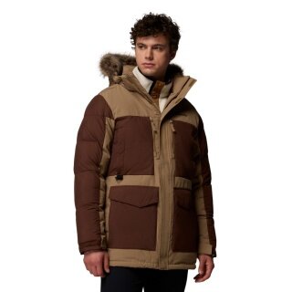 Kurtka zimowa Columbia Marquam Peak Fusion II Parka (Omni-Heat Infinity) jasnobrązowa/brązowa męska