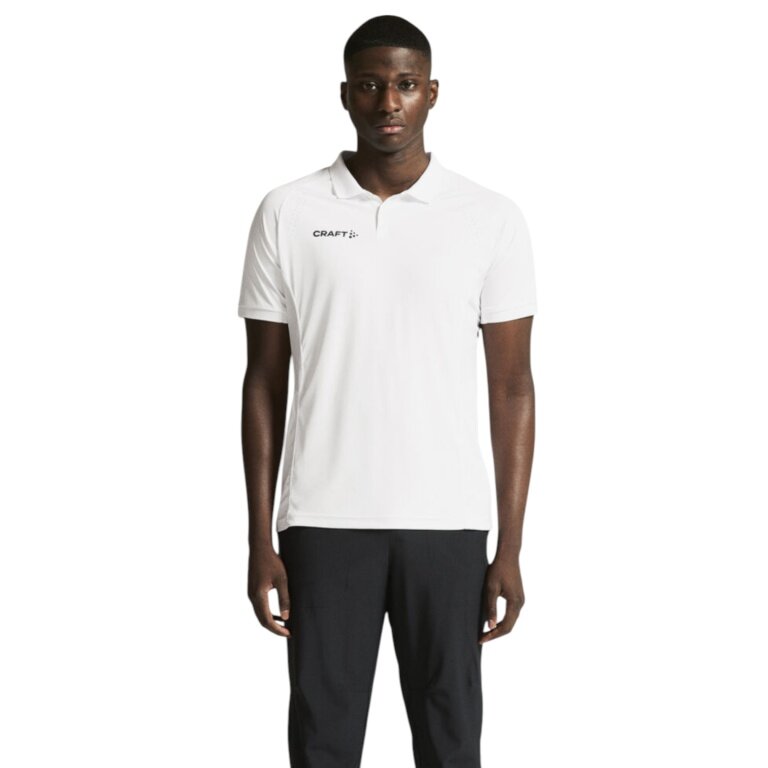 Craft Sport-Polo Ability (wysoki komfort noszenia) białe męskie