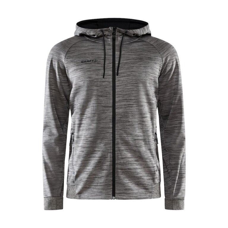 Craft Kurtka z kapturem ADV Unify (2 kieszenie, poliester z recyklingu) ciemnoszary mężczyźni