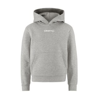 Craft Bluza z kapturem Community 2.0 Logo Hoodie (dopasowanie sportowe) szara dziecięca