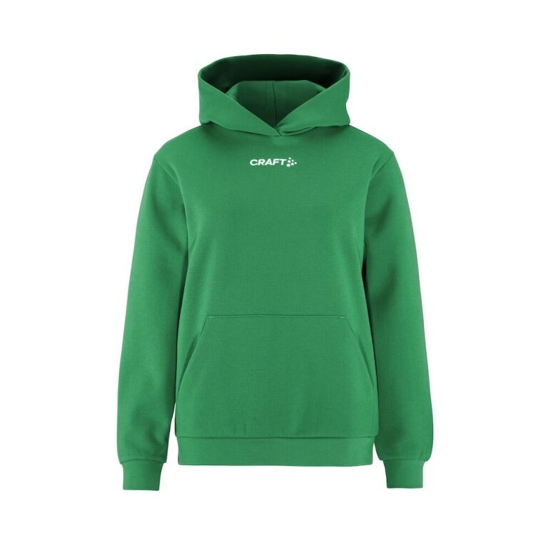 Craft Bluza z kapturem Community 2.0 Logo Hoodie (dopasowanie sportowe) zielona Damska