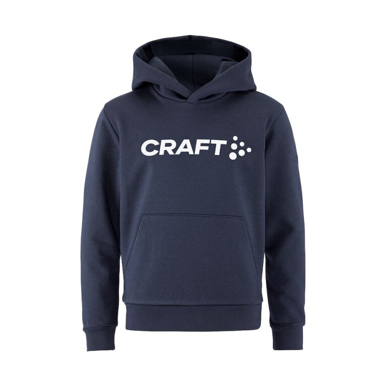 Craft Bluza z kapturem Community 2.0 (wysoki komfort noszenia) granatowa dziecięca