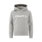 Craft Bluza z kapturem Community 2.0 (wysoki komfort noszenia) jasnoszara dziecięca