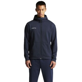 Craft Bluza z kapturem Community 2.0 Logo Full Zip Hoodie (Bawełna/Poliester) granatowa Męska