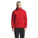 Craft Bluza z kapturem Community 2.0 Logo Full Zip Hoodie (Bawełna/Poliester) czerwony Mężczyźni