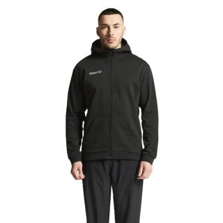 Craft Bluza z kapturem Community 2.0 Logo Full Zip Hoodie (Bawełna/Poliester) czarna Męska