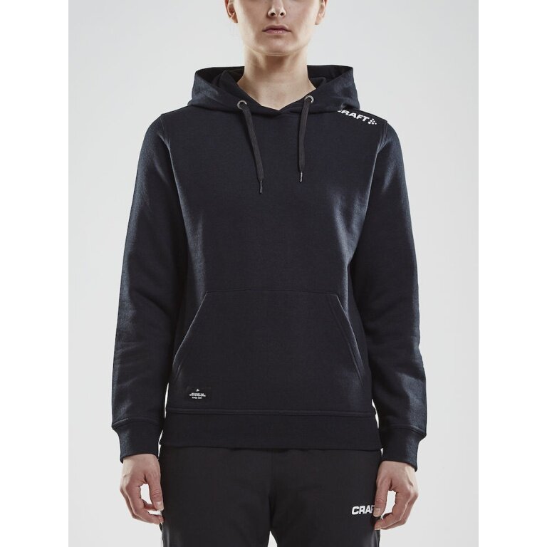 Craft Bluza z kapturem Hoodie Community (dopasowany krój) czarny Damski