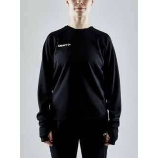 Craft Sportowa koszulka z długim rękawem Evolve Crew Neck - z materiału elastycznego - czarna dla kobiet