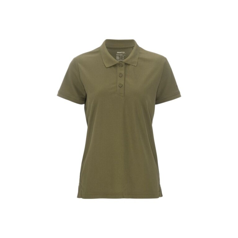 Craft Sport-Polo Core Unify (funkcjonalny recyklingowy poliester) khaki/zielony damski
