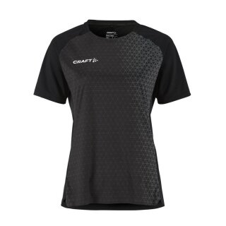 Koszulka sportowa Craft Extend 2.0 Graphic Jersey (100% recyklingowany poliester, transport wilgoci) czarna damska