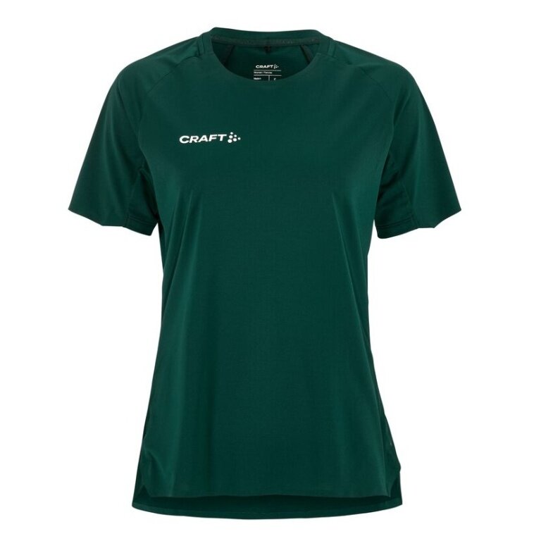Koszulka sportowa Craft Sport-Shirt Extend 2.0 (100% recyklingowany poliester, transport wilgoci) ciemnozielona damska