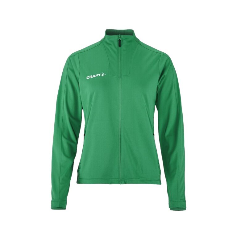 Craft Sportowa kurtka treningowa Evolve 2.0 Full Zip (wytrzymała, elastyczna) zielona damska
