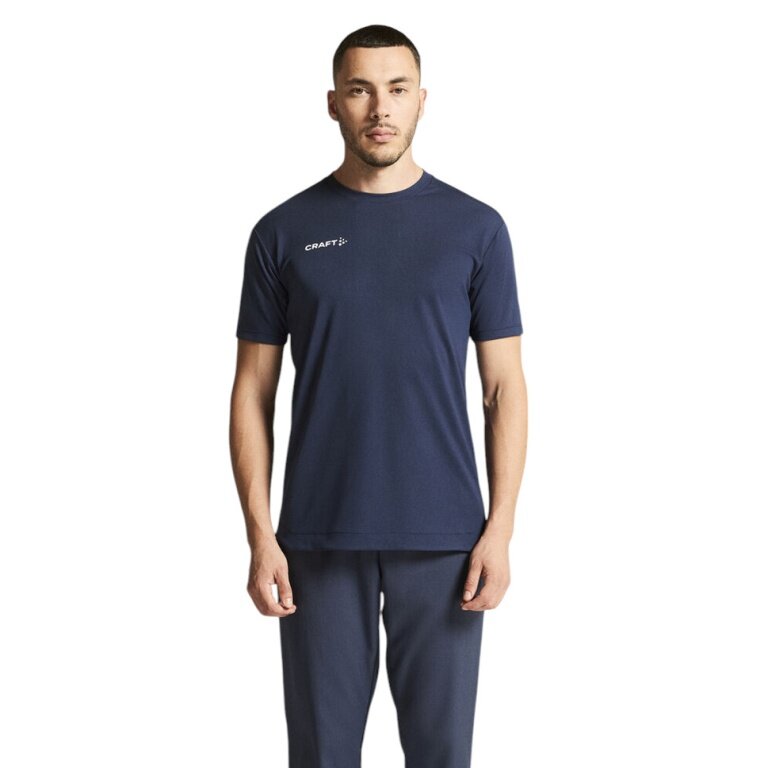 Koszulka sportowa Craft Evolve 2.0 Structured Jersey (wytrzymała, lekka) granatowa męska