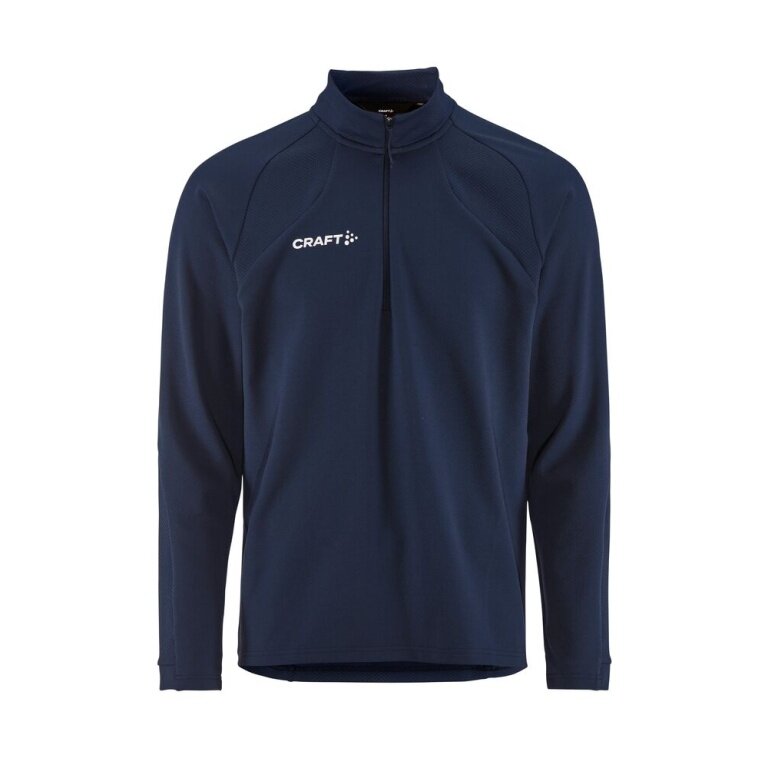 Koszulka sportowa Craft Longsleeve Extend 2.0 Half Zip (nowoczesny wygląd, bardzo elastyczny materiał) granatowa męska