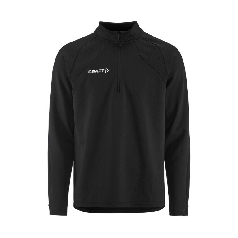 Koszulka sportowa Craft Longsleeve Extend 2.0 Half Zip (nowoczesny wygląd, bardzo elastyczny materiał) czarna męska