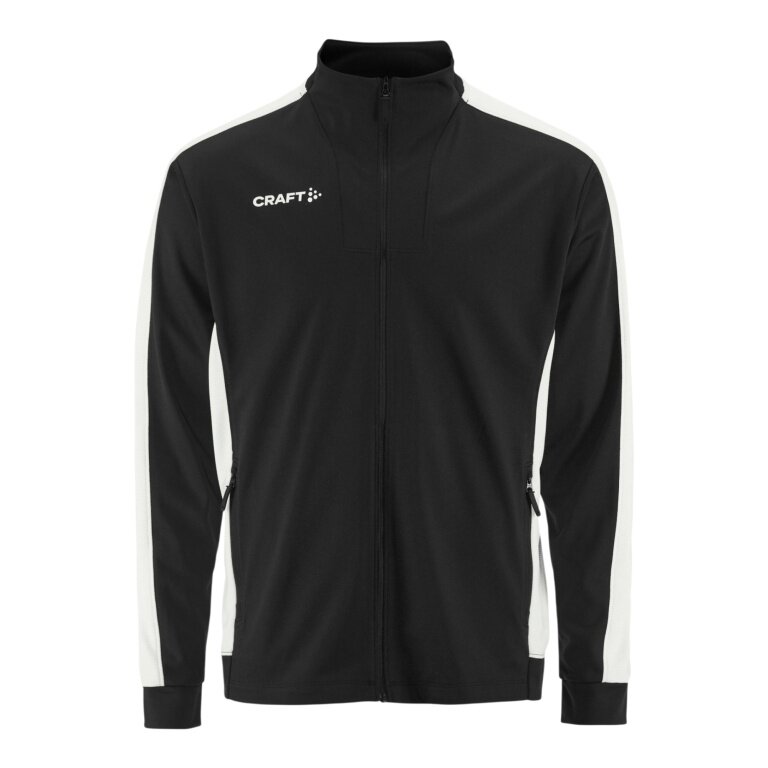 Kurtka treningowa Craft Sport Evolve 2.0 Contrast Full Zip (wytrzymała, elastyczna) czarna/biała męska