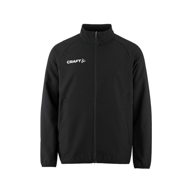 Craft Sportowa kurtka treningowa Rush 2.0 Full Zip (wysoka elastyczność) czarna dziecięca
