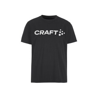 Koszulka sportowa Craft Community 2.0 Tee (Logo, mieszanka bawełny) czarna męska