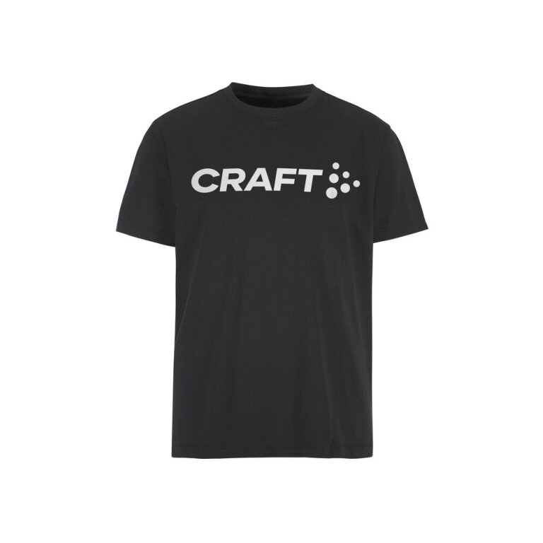 Koszulka sportowa Craft Community 2.0 Tee (Logo, mieszanka bawełny) czarna męska