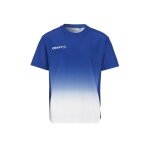 Koszulka sportowa Craft Evolve 2.0 Structured Graphic Jersey (elastyczny materiał) niebiesko-biała dla dzieci