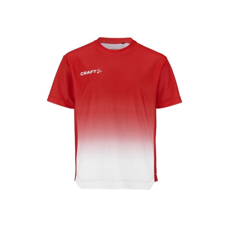 Koszulka sportowa Craft Evolve 2.0 Structured Graphic Jersey (elastyczny materiał) czerwona/biała dziecięca