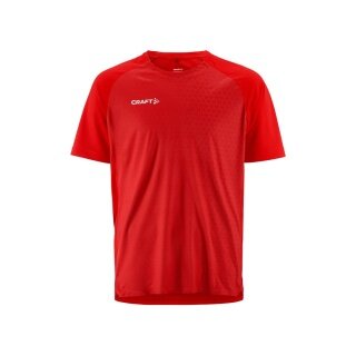 Koszulka sportowa Craft Extend 2.0 Graphic Jersey (100% recyklingowany poliester, transport wilgoci) czerwona męska