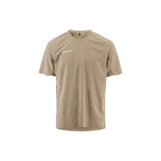 Koszulka sportowa Craft Sport-Tshirt Extend 2.0 Jersey (100% recyklingowany poliester, transport wilgoci) beżowa męska