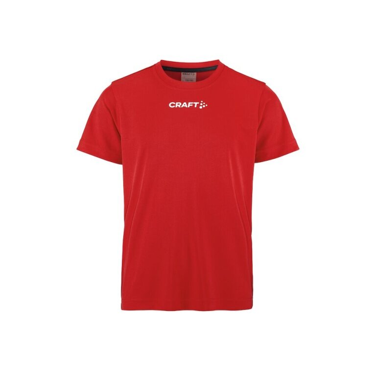 Koszulka sportowa Craft Squad Go Function Tee (lekka, szybko schnąca) czerwona dziecięca