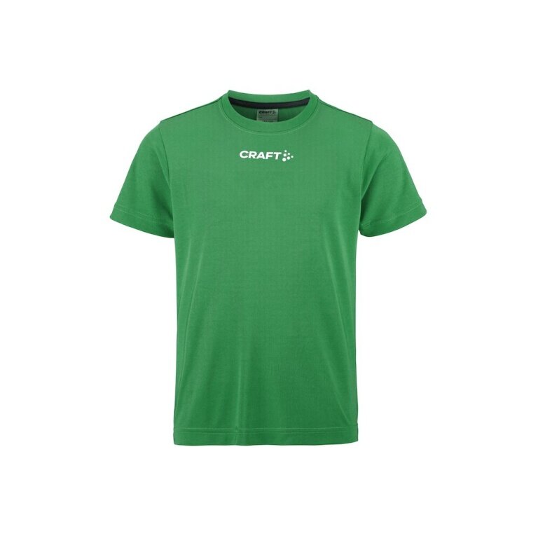 Koszulka sportowa Craft Squad Go Function Tee (lekka, szybko schnąca) zielona dziecięca