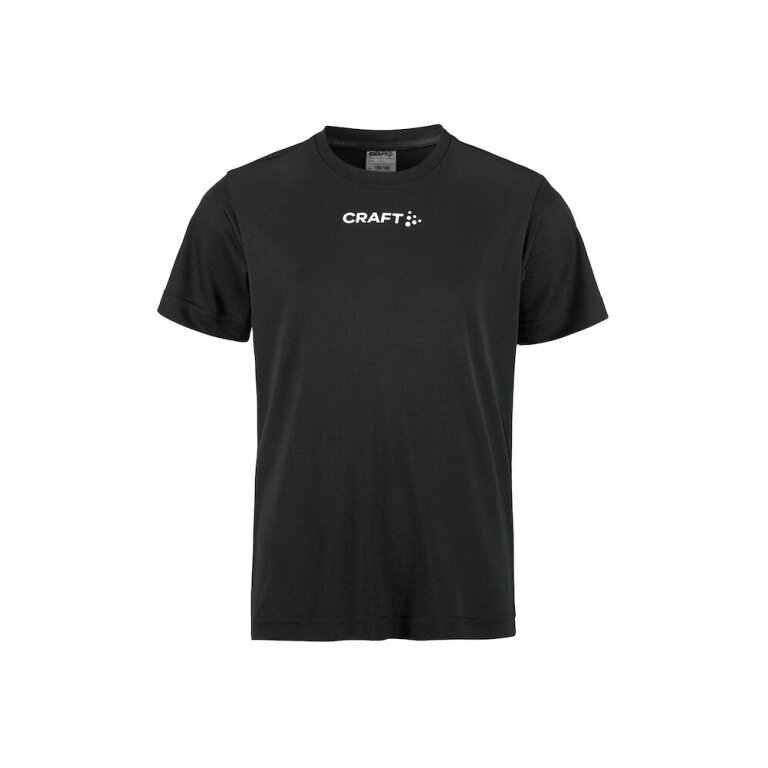 Koszulka sportowa Craft Squad Go Function Tee (lekka, szybko schnąca) czarna dziecięca