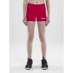 Craft Sport-Tight Squad Hotpants (materiał funkcjonalny, dopasowany) krótki czerwony dziecięcy