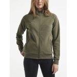 Craft Kurtka treningowa Core Soul Full Zip (Zamek błyskawiczny z przodu, miękki materiał) khaki zielony Damska