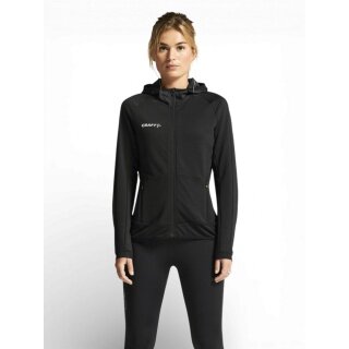Kurtka treningowa Craft Extend Full Zip (z kieszeniami na zamek, elastyczny materiał) czarna damska