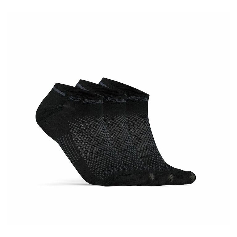 Craft Skarpetki treningowe CORE Dry Shaftless Short (oddychające) czarne - 3 pary