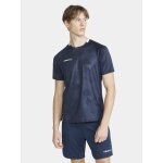 Craft Sportowa Koszulka (Trikot) Premier Solid Jersey (z recyklingowanego poliestru, wysoka elastyczność) granatowa Męska