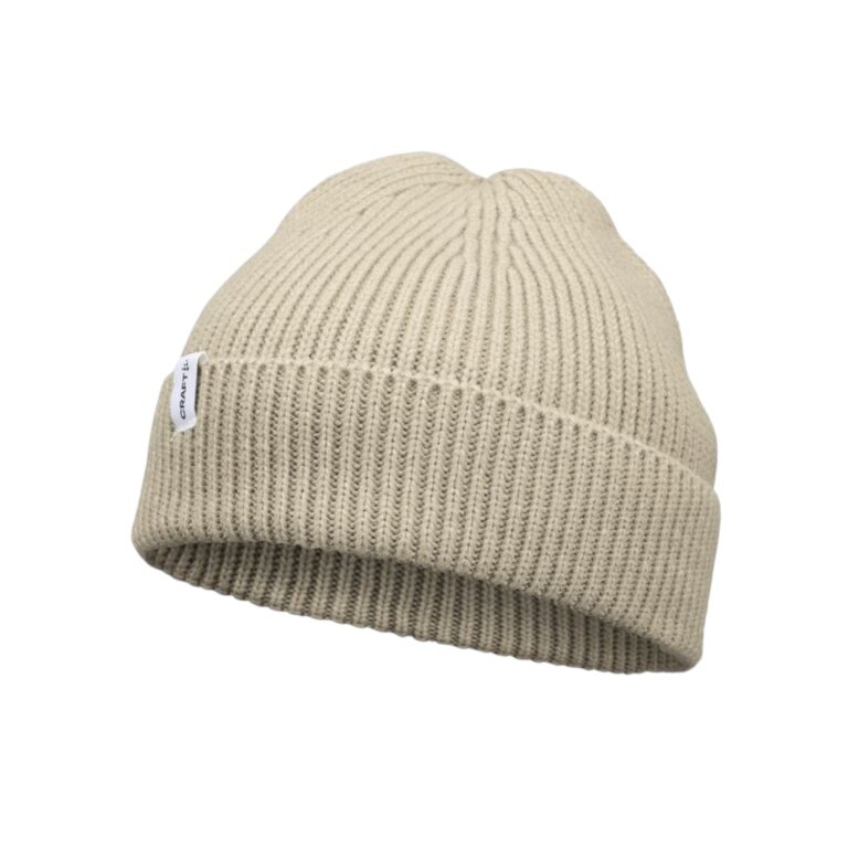 Czapka zimowa Urban Rib Beanie (ciepła, struktura rib) beżowa - 1 sztuka