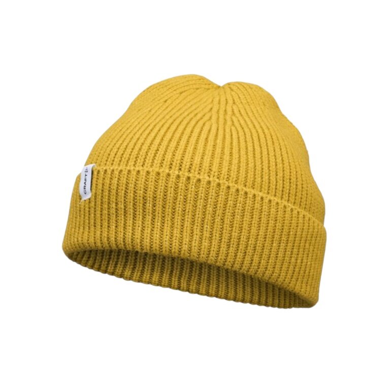 Czapka zimowa Craft Urban Rib Beanie (ciepła, struktura rib) żółta - 1 sztuka