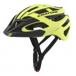 Cratoni Kask rowerowy C-Hawk neongółty/czarny