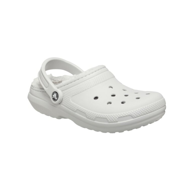 Klapki Crocs Classic Lined Clog (z wyściółką) beżowo-białe - 1 para