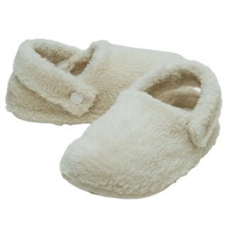 Crocs kapcie Classic Cozzzy (sztuczne futro, ciepłe) naturalna biel dla małych dzieci - 1 para