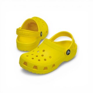 Klapki Crocs Classic Clog K w kolorze cytrynowym dla dzieci