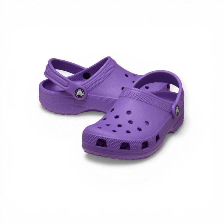 Klapki Crocs Classic Clog K fioletowe dziecięce